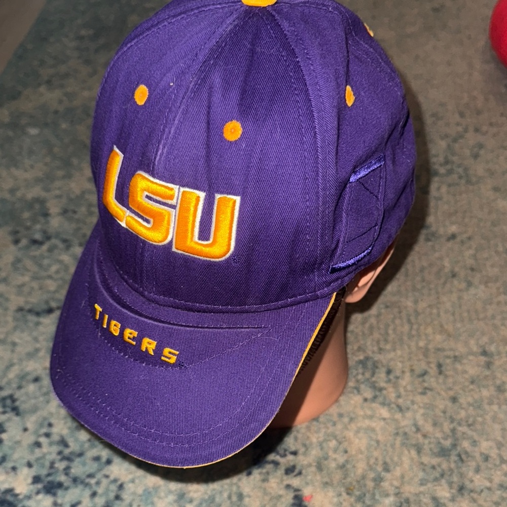 LSU Tigers Purple Cap vintage Louisiana state university